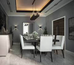 Grey is the right choice for those who look for somberness when it comes to interior decoration. Modern Interior Design Dining Room On Behance