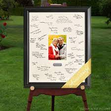 #silver signature frame #metal wedding frame with diamond pen #corporate recognition #retirement gift #graduation keepsake #birthday keepsake #quinceanera signature mat. Anniversary Signature Frame 50th Wedding Anniversary Party 40th Anniversary Party 30th Wedding Anniversary