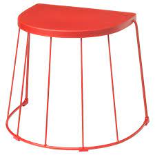 Or choose one with shelves or drawers if you want tidy storage for things like magazines and. Tranaro Stool Side Table In Outdoor Red Ikea Ikea Side Table Side Table Ikea