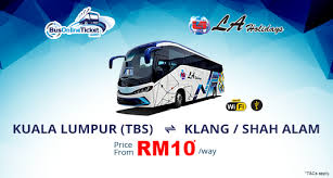 Grade a serviced offices kuala lumpur gtower hotel jalan via. La Holidays Bus From Tbs To Shah Alam Klang Busonlineticket Com