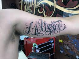 Custom Freehand Name Tattoo Free Hand Tattoo Name Tattoo Tattoo Script