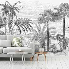 Si vous souhaitez positionner ce papier peint sur un pan de mur, optez pour des teintes neutres sur les. Papier Peint Jungle 28 Idees Deco Pour Vos Murs