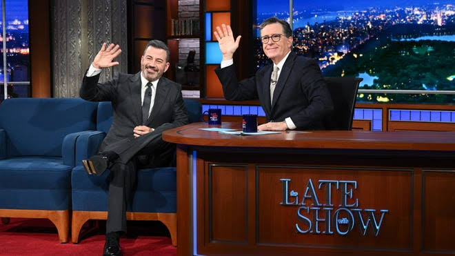 Stephen Colbert backs Jimmy Kimmel to win Emmy