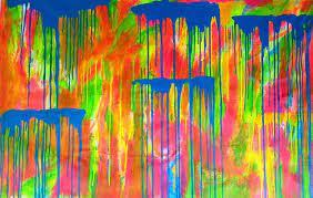 Remember that vertical surfaces are more likely to allow drips, so keep the coats light. Jim Richards Xl Spray Paint Neon Drip Painting On Canvas Painting By Jim Richards Saatchi Art