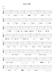 A great source for all kind of guitar related issues. Save Me Bts Guitar Tabs Sheet Music For Guitar Solo Musescore Com