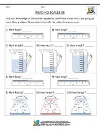 Measurement Worksheets Reading Scales 3e Measurement Worksheets Math Measurement 3rd Grade Math Worksheets