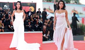 Georgina Rodríguez Wows in Oscar de la Renta Dress at Venice Festival