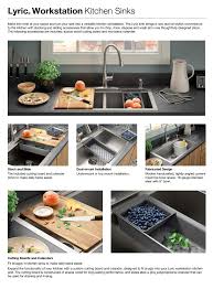 This item is currently out of stock on kohler.com. Lyric Dual Mount Workstation Stainless Steel 22 In 1 Hole Single Bowl Super Arbor