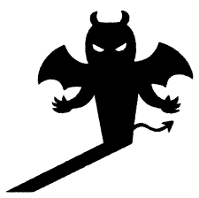 悪魔の影のイラスト | かわいいフリー素材集 いらすとや