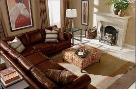 Great Leather Sectional For Family Room Or Basement Ethan Allen Family Room Furniture Living Room Inspiration Family Room