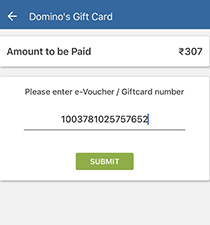 Offer valid once a month per customer per card. Upto 15 Off Dominos Gift Voucher Instant Offers Hdfc Smartbuy