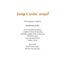Maybe you would like to learn more about one of these? Surprise Birthday Party Invitations 6 Wording Free Word Templates