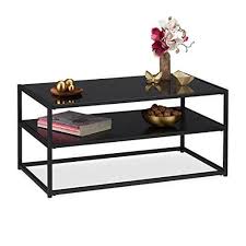 Sie müssen nur den trick begreifen, um den verfügbaren raum in einen funktionalen des weiteren. Relaxdays Couchtisch Glas 2 Ablagen Metall Glasplatte Sofatisch Fur Wohnzimmer Hxbxt Ca 42 X 90 X 50 Cm Schwarz Metall Mdf Wohnzimmertisch Holz Com Couchtisch Mit Glasplatte Couchtisch Schwarz Couchtisch