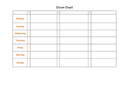 43 Free Chore Chart Templates For Kids Template Lab