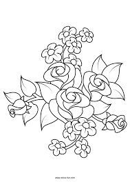 Free Flower Colouring Pages Colour Fun Embroidery Flowers Pattern Printable Flower Coloring Pages Flower Coloring Pages