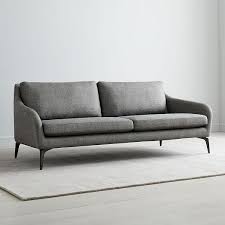 Alto Sofa Distressed Velvet Mineral Gray Blackened Brass Sofa Furniture Inexpensive Furniture