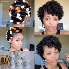 African american girls usually have curly hair, but today it does not prevent them from making an ideal ponytail hairstyle! Hairstyles Black Hair Perm Rods 19 Super Ideas Black Hair Perm Permed Hairstyles Hair Rods