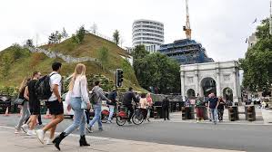 The project, which was led by caplan, was originally projected to cost £2.5 million, with additional operating. London S Marble Arch Mound Is A Heap Of Earth Cnn Travel