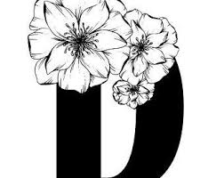 Une touche de brillance qui fait du bien ! Etsy L Endroit Ou Acheter Et Vendre Tout Le Fait Main Letter D Peony Drawing Bold Prints