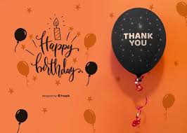 Download Thank You And Happy Birthday With Confetti And Balloon For Free In 2020 Short Happy Birthday Wishes Happy Birthday Wishes Messages Happy Birthday My Friend
