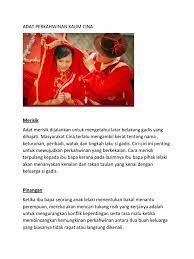 Universiti putra malaysia kualiti perkahwinan dan. Adat Perkahwinan