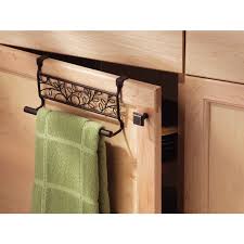 Over The Cabinet Towel Bar Adds An Antique Charm To Your Kitchen Decor Towel Bar Towel Rack Interdesign