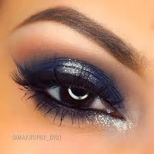 Black And Blue Eyeshadow Holiday Inspired Look Trends Style Eye Makeup Blue Dress Eye Makeup Blue Makeup