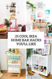 With this being said this cabinet is designed with two shelves and a door. 25 Cool Ikea Home Bar Hacks You Ll Like Shelterness