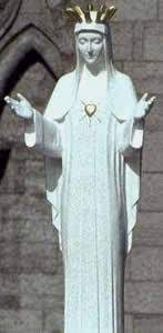 Our lady of beauraing in belgium. Our Lady Of The Golden Heart
