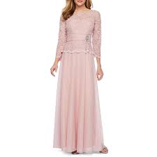 Jackie Jon 3 4 Sleeve Embellished Evening Gown With Images Evening Gowns Gowns Pretty Dresses