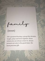Family Definition Print Wall Decor Wall Art Typography Minimalist Prints Home Decor Family Prints Available In A4 8x10 And 5x7 Definition Prints Family Print Family Definition