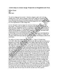 There are various measures that governments and. Doc A Short Essay On Climate Change Perspective On Bangladesh And China Mithun Kumar Academia Edu