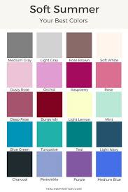 Soft Summer Soft Summer Color Palette Soft Summer Colors Soft Summer