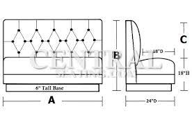 It should be lined up with the bottom too. Blog Single And Double Restaurant Booths Layout