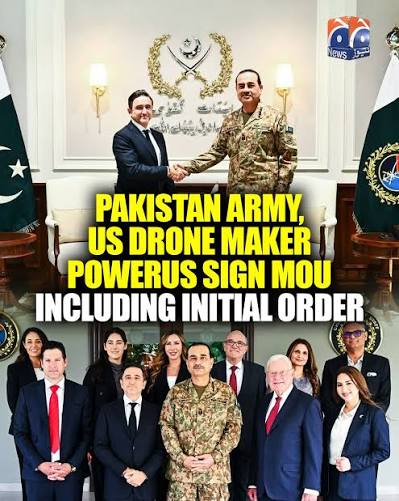 US drone firm Powerus has signed a memorandum of understanding (MoU) with the Pakistan Army that includes an initial drone-related order, co-founder Brett Velicovich told Reuters. Velicovich declined