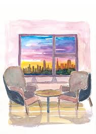 Pin Auf American City Skylines Silhouettes Art