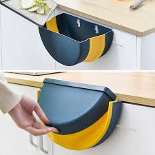 folding waste bin kitchen cabinet door