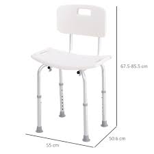4.7 out of 5 stars. Bath Chair Shower Stool Safety Seat Bathroom Adjustable Positions Elderly Aids Ebay