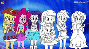 Friendship is magic series products and pictures are absolute favorites of little girls. My Little Pony Coloring Book Happy Equestria Girls Coloring Page Video Dailymotion