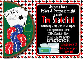 Man Diaper Shower Pampers And Poker Invitation Print Your Own Etsy Diaper Parties Man Shower Invitations Diaper Party Invitations