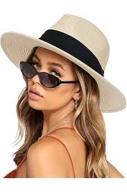 Nicole Miller Women's 2 Sun Hats with Beach Coverup, Straw Hat & Duster