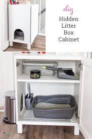 Reclaimed porch boards kitty litter cabinet. How To Make A Diy Hidden Litter Box From An Ikea Cabinet Diy Litter Box Cat Litter Box Diy Hidden Litter Box