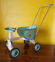 Antique Turner Toy Doll Stroller Made In Usa Childs Toy Elephant Pressed Steel Cottage Chic Shabby Chic Baby Doll Furniture Baby Doll Strollers Baby Doll Toys