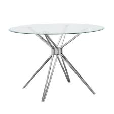 Aramar Round Dining Table Aiden Lane In 2020 Glass Round Dining Table Glass Dining Table Round Dining Table
