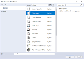 Item Templates For Python Projects Visual Studio Microsoft Docs