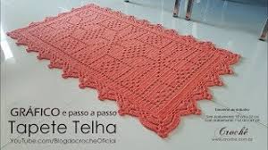 Tapete de barbante artesanato barbante grafico de tapete oval. Tapete De Croche Modelo Telha Grafico E Passo A Passo Youtube