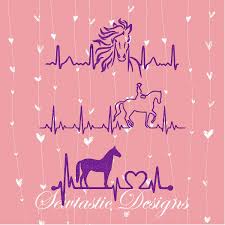 Download Horse Heartbeat Svg Horse Ekg Svg Horse Svg Cut File Iron On Decal Cricut Silhouette Scanncut Many More