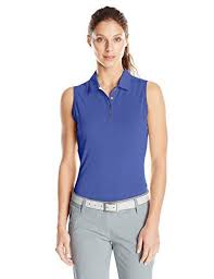 Adidas Golf Women S Climalite Heather Sleeveless Polo For More Information Visit Image Link Womens Golf Shirts Ladies Golf Clothes Sleeveless Polo