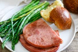 381 calories, 28g fat (14g saturated fat), 98mg cholesterol, 1672mg sodium, 8g carbohydrate (8g sugars, 0 fiber), 22g protein. Honey Bourbon Glazed Ham Steaks Recipe Co Op