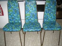 bright vinyl & chrome kitchen chairs
